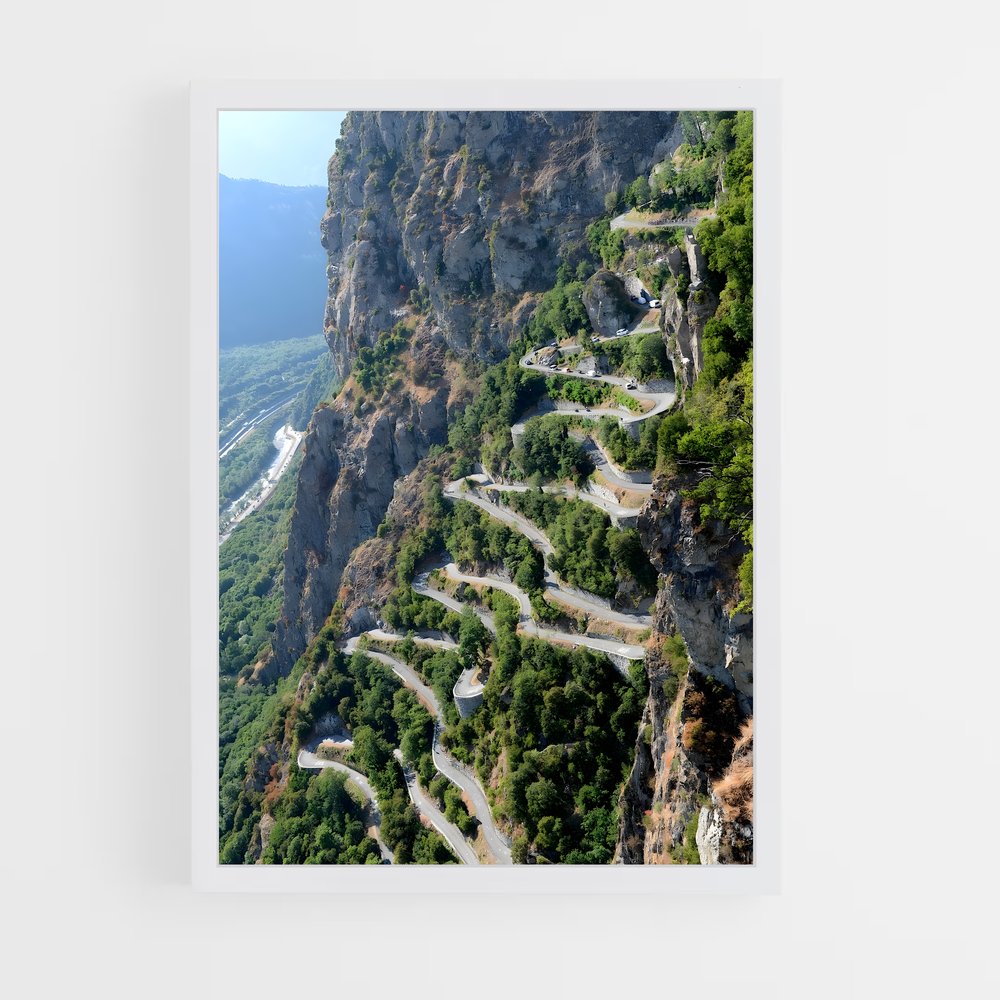 Poster Routes des Pyrénées – affiche Cyclisme (vue 3)